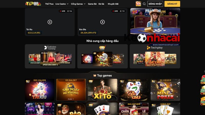 Đánh giá những ưu điểm nổi bật của nhà cái TIP88