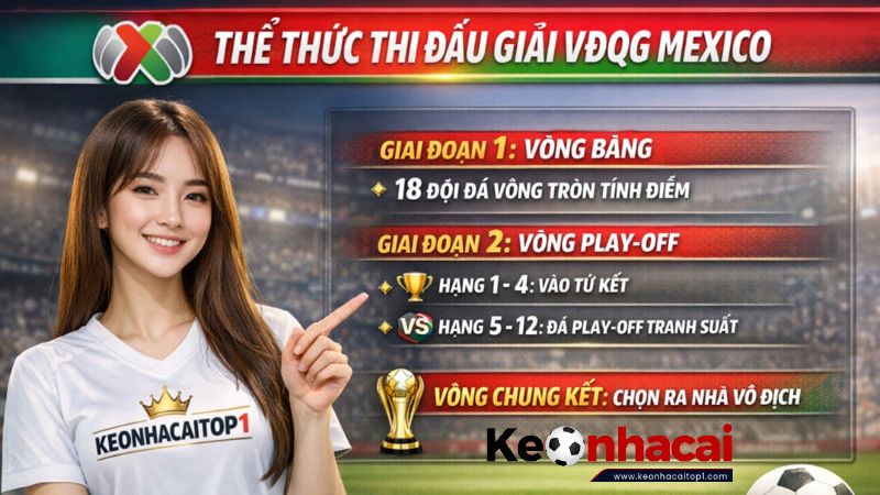 Thể thức thi đấu của giải đấu VĐQG Mexico