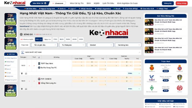 Tổng quan về giải đấu Hạng Nhất Việt Nam