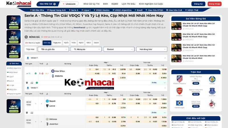 Tổng quan về giải đấu Serie A